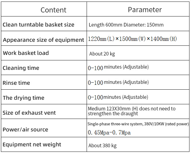 Automatic parts spray rotating cleaning machine Automatic parts spray rotating cleaning machine